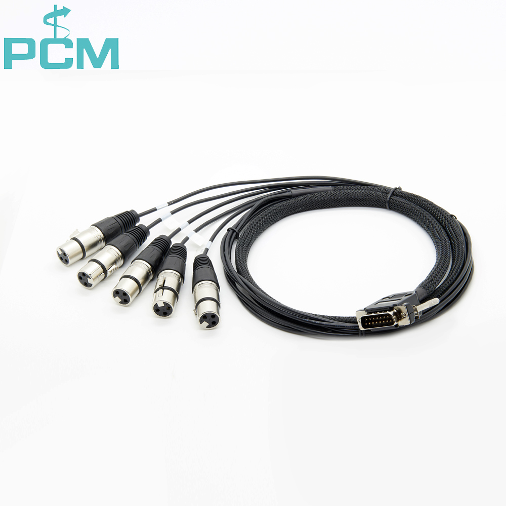 Encoder audio cable 15 Pin male DB15 to XLR Audio